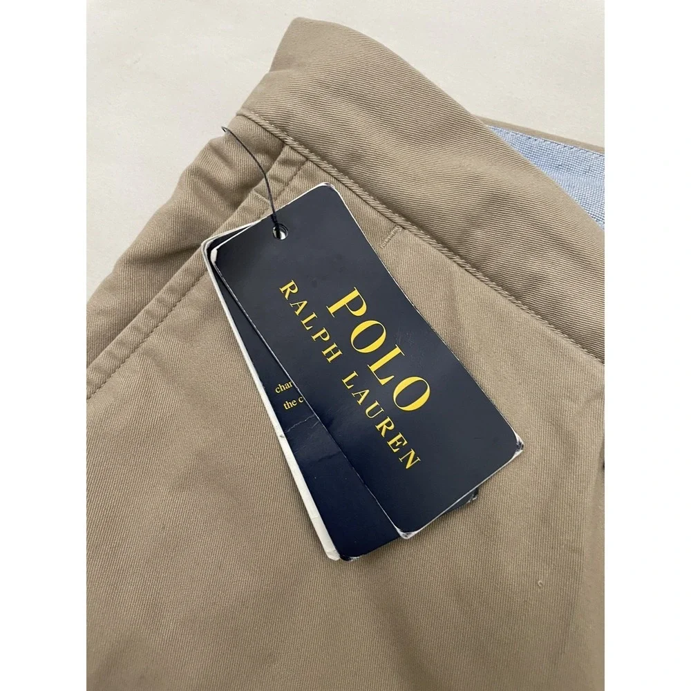 NEW Polo Ralph Lauren Bedford Classic Fit Washed‎ Chino Pants 44B x 32 Khaki